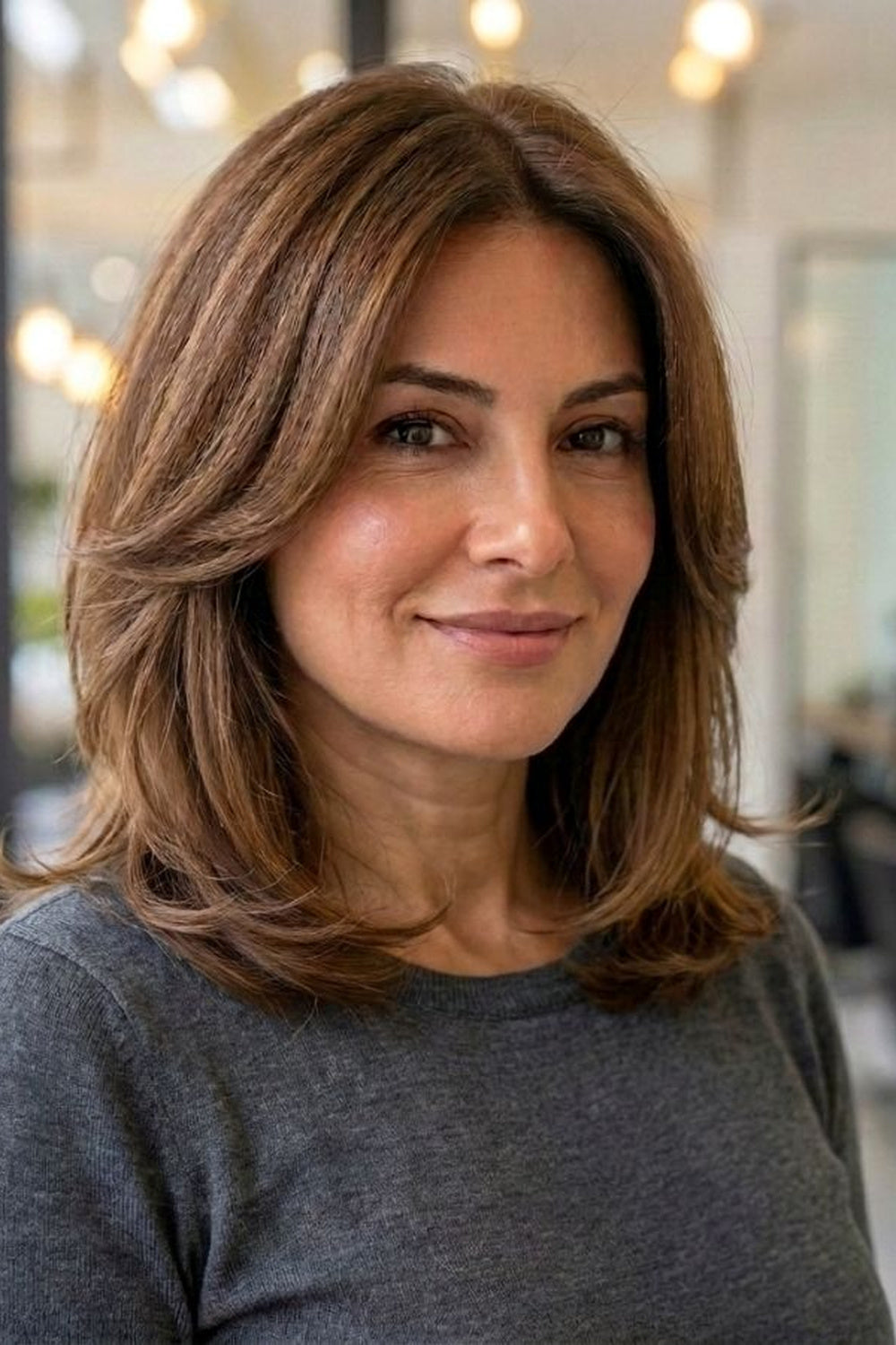 Light Brown silk top hair topper